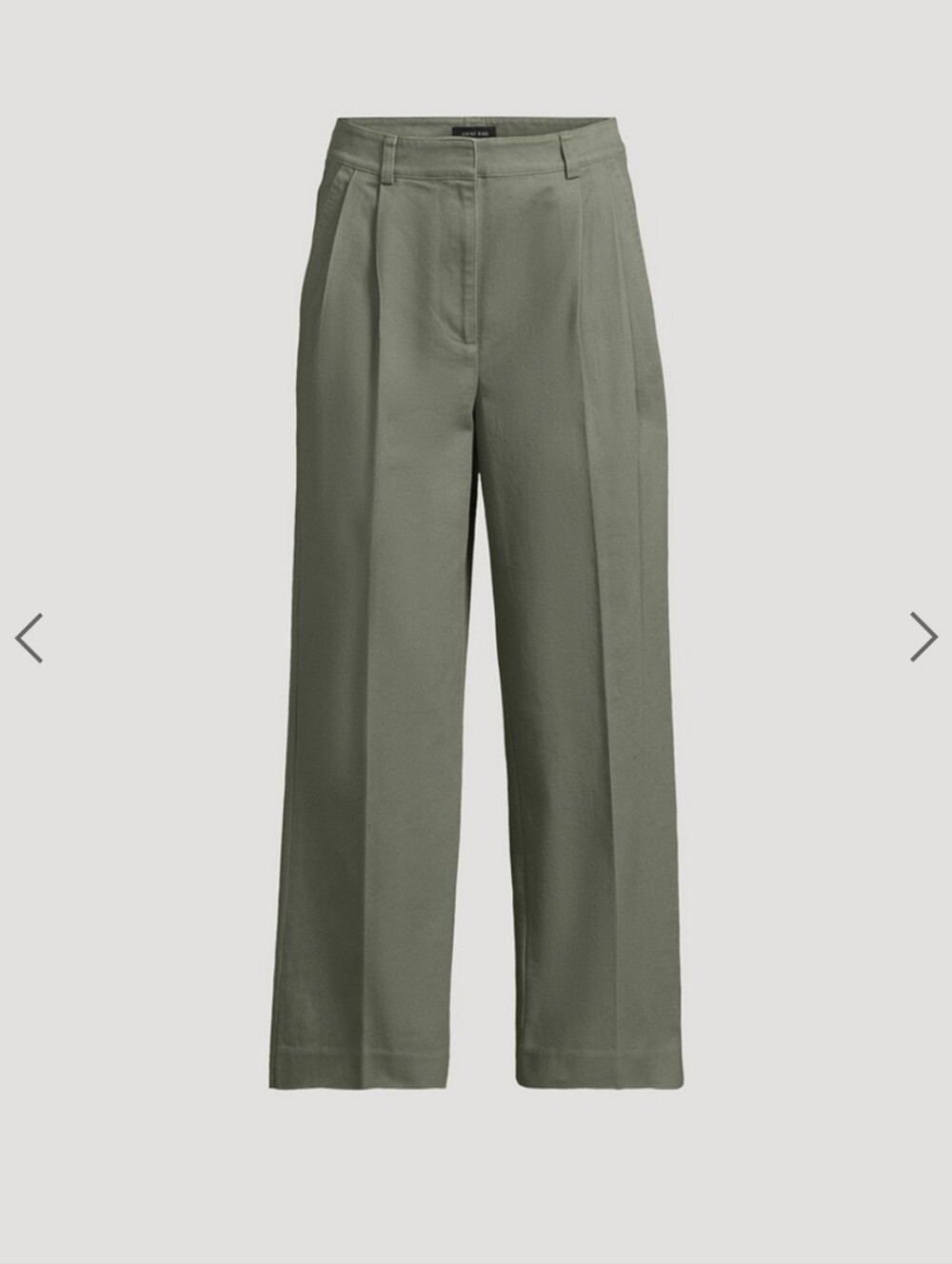 ANINE BING I NWT US 8 (M/L) Belen Straight-Leg Trousers I army green I $390